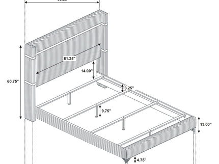 Malcolm - Bedroom Set With Wingback Design
