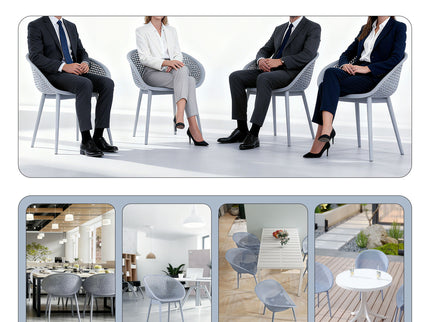 2 Pack Lounge Chair Set & Folding Square Table