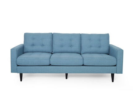 Jenny - Contemporary Tufted Fabric 3 Seater Sofa