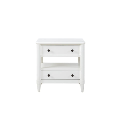 Open Nightstand With 2 Drawers