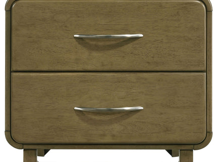Tully - 2 Drawer Nightstand - Nutmeg Brown