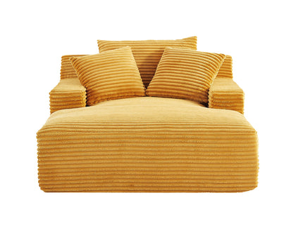 Cloudline - Oversized Chaise Lounge, Modern Comfy Couch With Full Foam Cushioning, Cozy Sleeper Sofabed