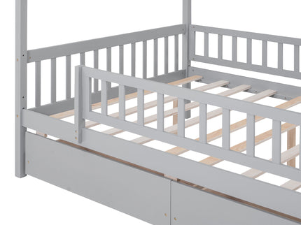 House Bed With 2 Drawers