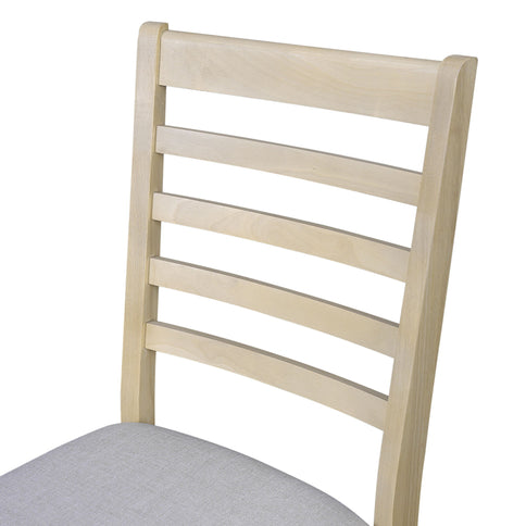 Upholstered Armless Chairs With High Ladder Back