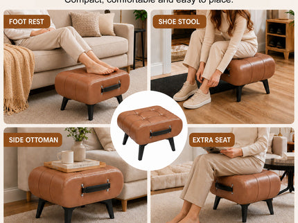 Minimalist Footstool With Hidden Storage