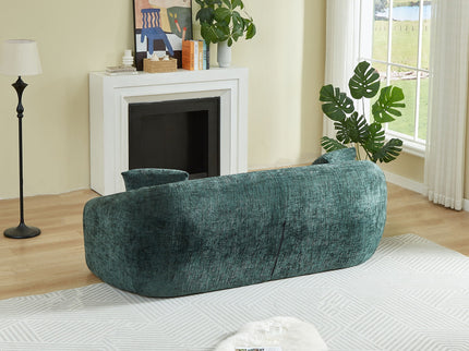 Curved Convertible Sofa, 2 In 1 Fold Out Bed With Pull Out Base And Deep Seat
