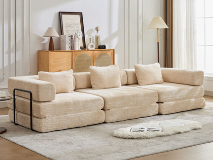 Convertible Floor Sofa Bed, Boneless Modular Sectional Sofa For Living Room