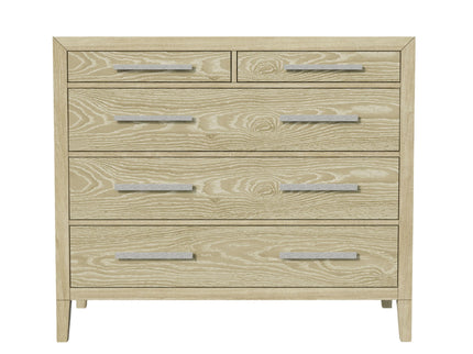 Adeline - 5 Drawers Chest - Natural Wood Wash