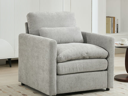 Cozy Upholstered Cushion Armchair For Living Room