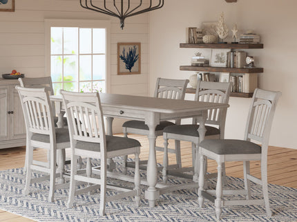 Slat Back Barstools (Set of 2) - Gray