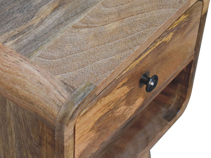 Mini Chestnut Curve Lower Bedside Nifhtstand