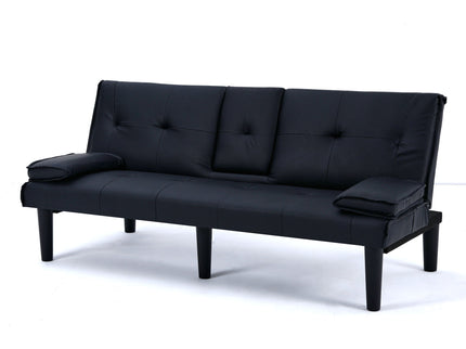 Sofa Bed With Foldable Design And Cup Holder