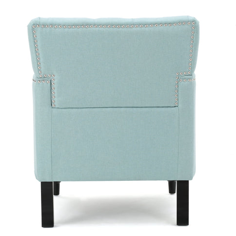 Harrison - Tufted Club Chair With Button Tufted Back And Birch Wood Legs
