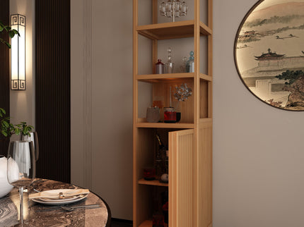 Storage Cabinet With Tall Tower, Multifunctional For Bathroom
