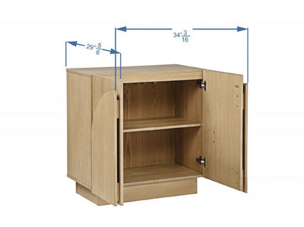 Modern Sideboard Buffet With Arched Cabinet Doors