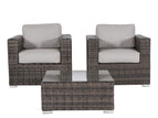 Dark Brown / 3 Pc. 2 Chairs, Table