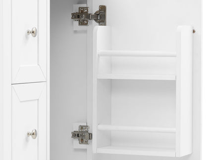 Modern Bathroom Vanity With Sink, Soft Close Drawers & Door, Storage Rack