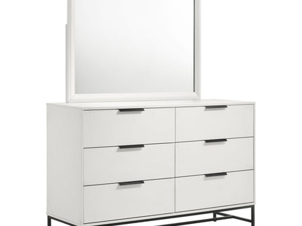 Taraval - 6 Drawer Dresser With Mirror - White