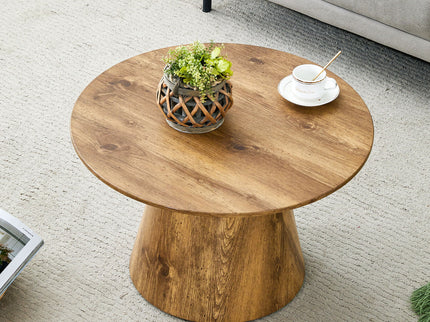 Circular Coffee Table With Adjustable Feet
