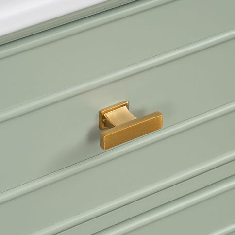 Bathroom Vanity With Sink, Adjustable Shelf, Tilt-Out Drawer