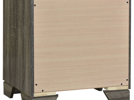 Funston - 4 Piece Queen Bedroom Set With Upholstered Headboard - Oak