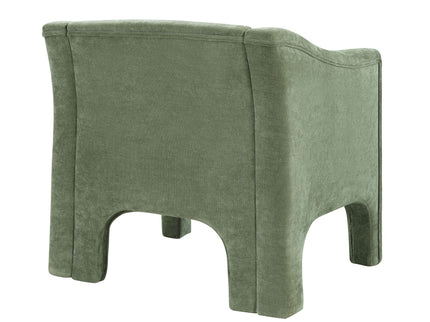 Barrel Accent Chair With Enclosed Arms