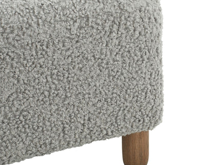 Contemporary Ottoman With Foam Cushion And Durable Upholstery