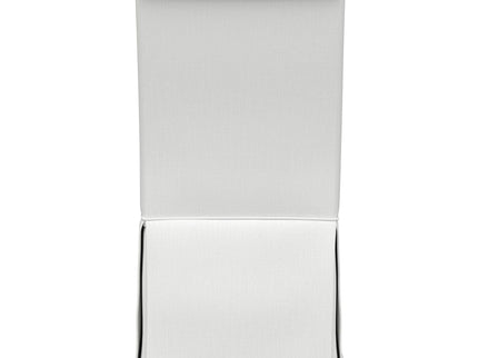 Isela - Upholstered Skirted Side Chair (Set of 2) - White