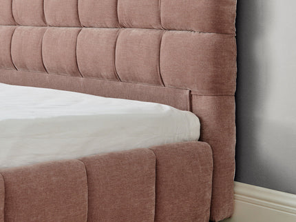 Modern Platform Bed Frame With Thick Fabric