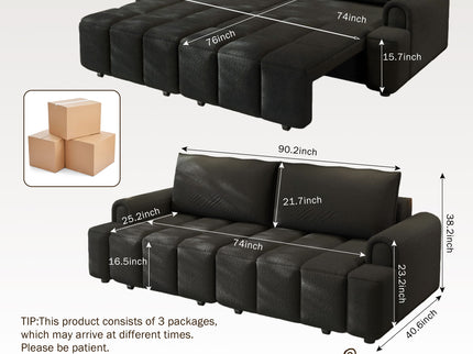 4 Seater Modern Couch With Seats Storage