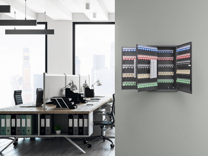 Adjustable Key Cabinet With Combination Lock