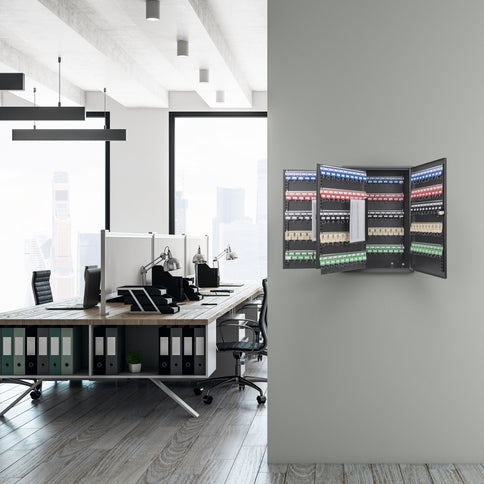 Adjustable Key Cabinet With Combination Lock
