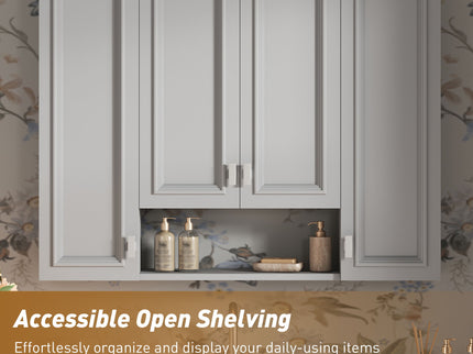 Wall Mounted Bathroom Cabinet With 5 Adjustable Shelves