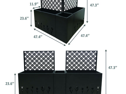 Tall Planter Raised Garden Bed With Trellis