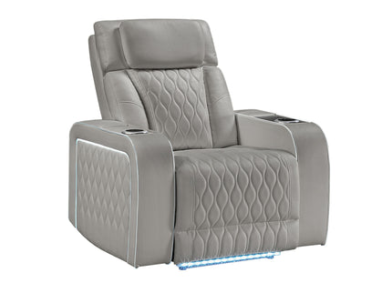 Electra - Power Reclining Set With Power Headrests, Massage And LED Lighting