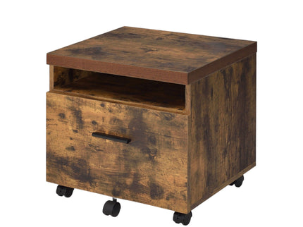 Bob - File Cabinet - Weathered Oak / Black
