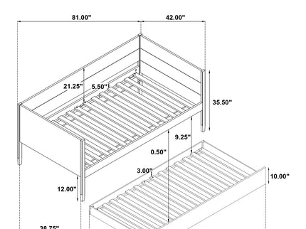 Stewart - Twin Daybed With Trundle - Natural
