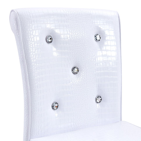 Bar Chairs With Crystal Clasp Design (Set of 2)