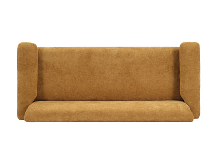 Sofa With Pillow Top Arms, Single Cushion Couch For Living Room - Yellow