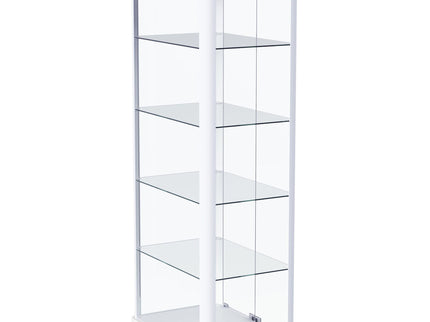 Nevra - 4 Shelf Display LED Curio Cabinet