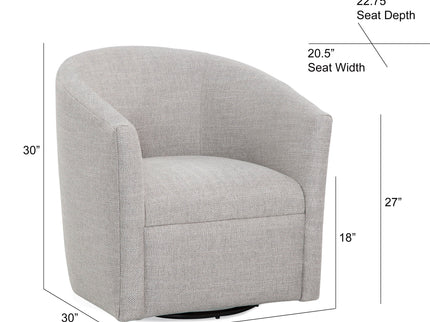Lainey - Swivel Barrel Chair With 360 Degree Rotation