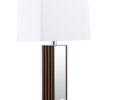 Echolls - Lamp With Scalloped Accents And Mirror Detail
