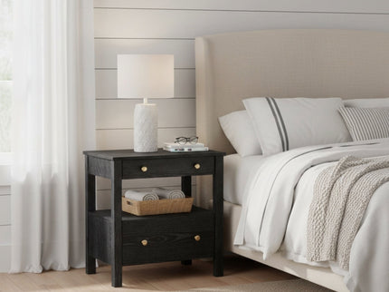 Danielle - 2 Drawer Nightstand - Black
