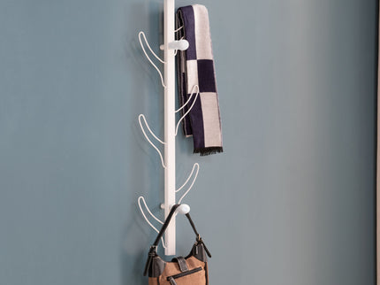 Vertical Eight Hook Coat Rack Wall Mount