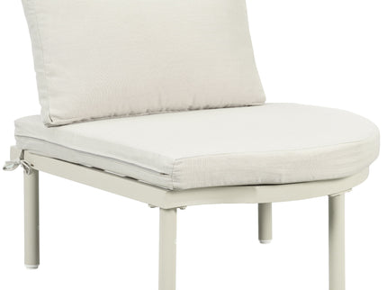 6 Piece Patio Set, Half Moon Outdoor Sectional Sofa With 2 High Low Coffee Tables, 4 Pillows & Cushions