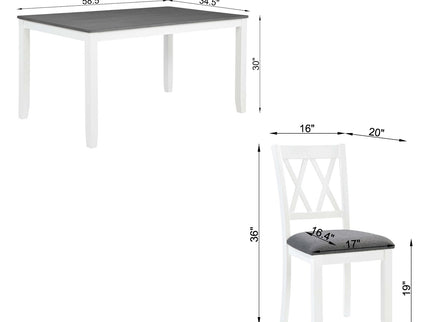 Modern Dining Set With Upholstered Chairs