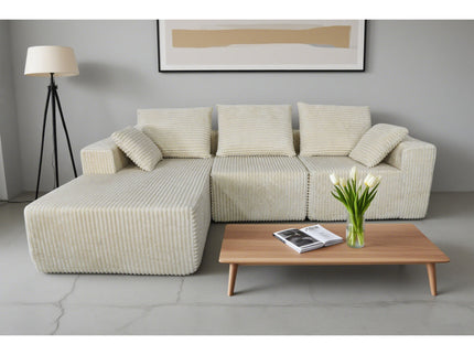 Corner Combination Sofa Sectional Couch With Soft Fabric