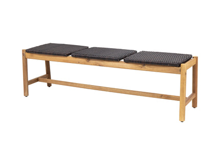 Cambria - Rustic 3 Seater Bench - Teak