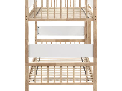 Ponderosa - Twin Over Twin Bunk Bed With Accents - Natural