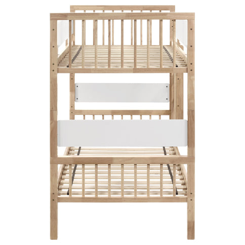 Ponderosa - Twin Over Twin Bunk Bed With Accents - Natural